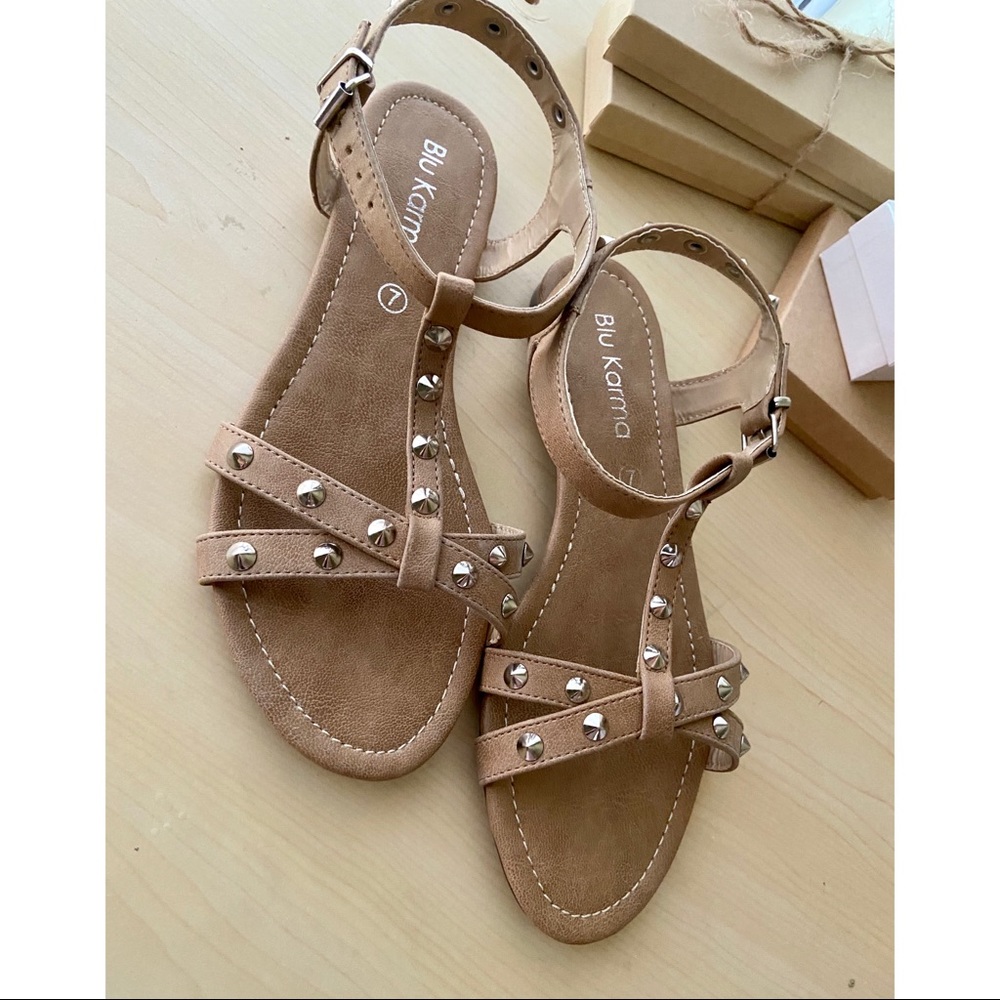 NWT & in Original Box! Blu Karma Studded Sandals